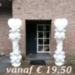 Bruidspilaar + hart