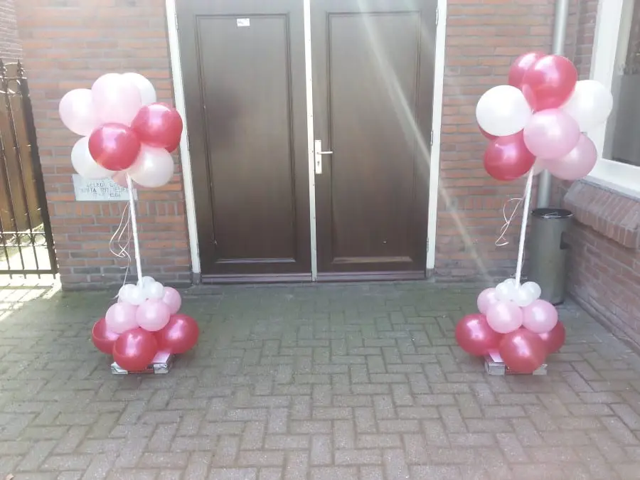 ballonnen bruidspilaar ballonnen bruidspilaar