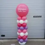 Ballonpilaar met opdruk