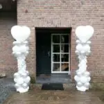 Bruidspilaar + hart
