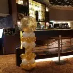 Ballonpilaar met confetti