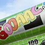 Opblaasbaar voetbal goal