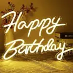 Happy birthday neon