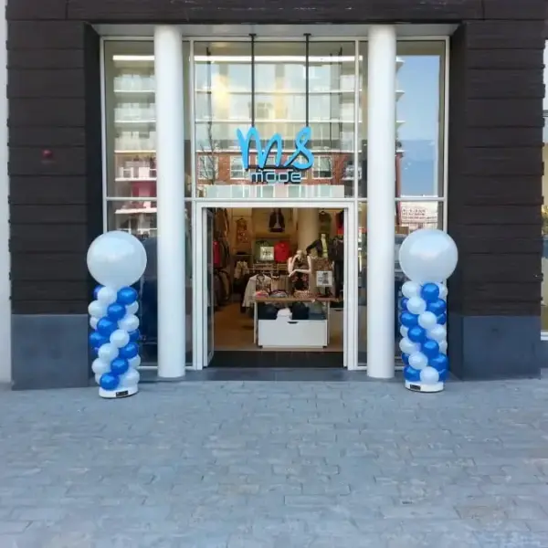 Ballonpilaar met topballon