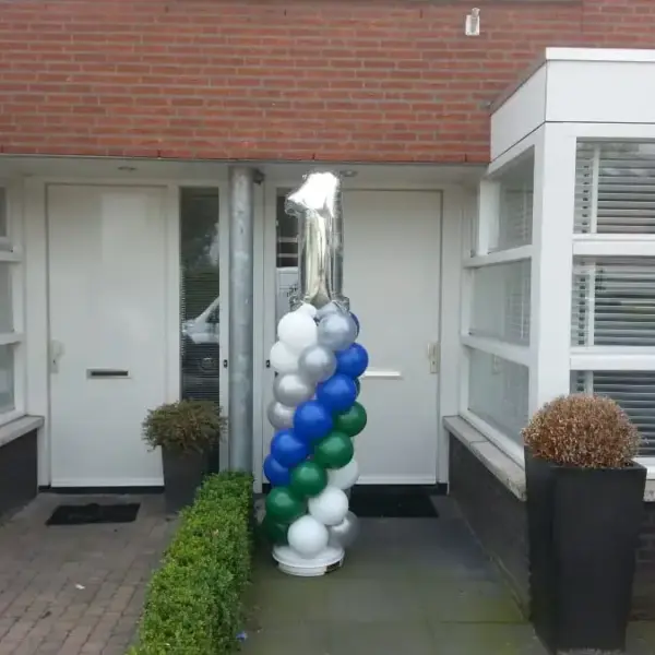 Ballonpilaar met cijfer